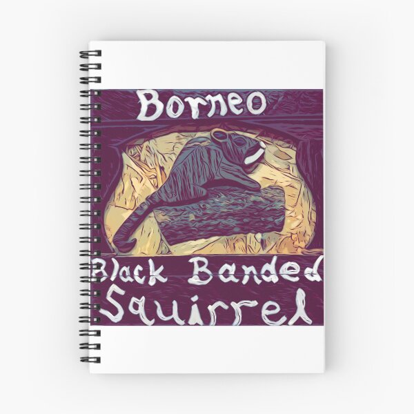 Item preview, Borneo Black Banded Squirrel on Branch Intarsia designed and sold by Jonathan's Nature Crafts.