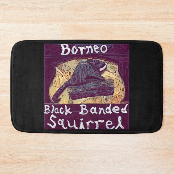 Item preview, Borneo Black Banded Squirrel on Branch Intarsia designed and sold by Jonathan's Nature Crafts.