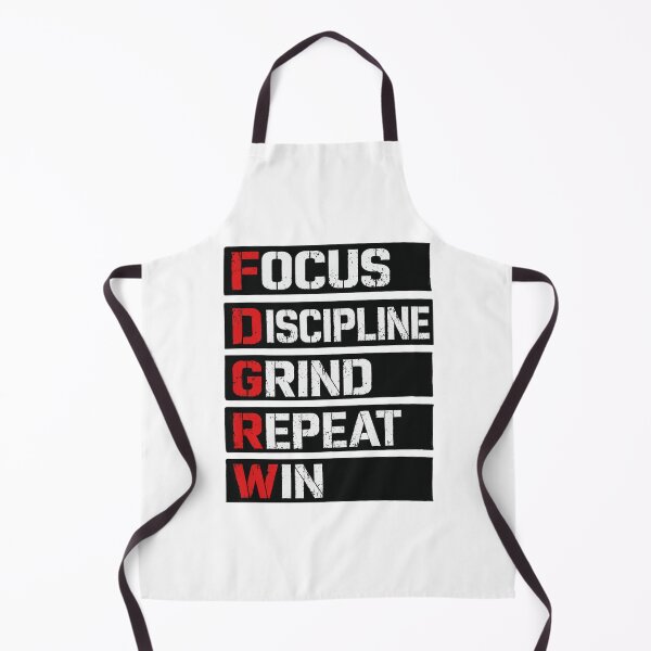 Item preview, Focus Discipline Grind Repeat Win Gym Motivation Fitness Quote designed and sold by Digistore1221.