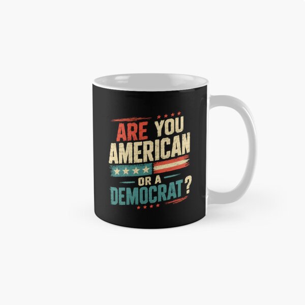 Aperçu de l'œuvre Êtes-vous Américain ou Démocrate ? Politique républicaine, patriotisme créée et vendue par HumansStuck12.