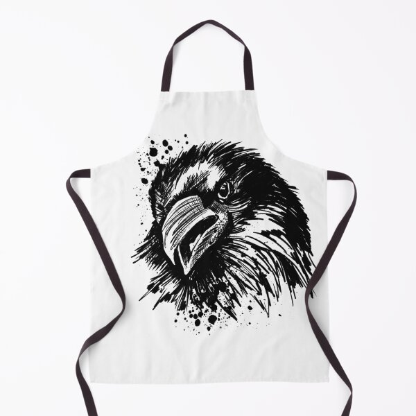 Item preview, Raven Ink Wildlife Portrait designed and sold by Inkversed.