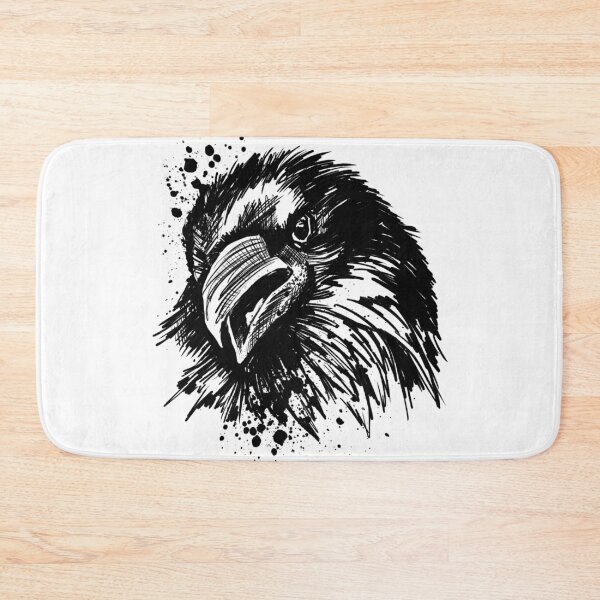 Item preview, Raven Ink Wildlife Portrait designed and sold by Inkversed.