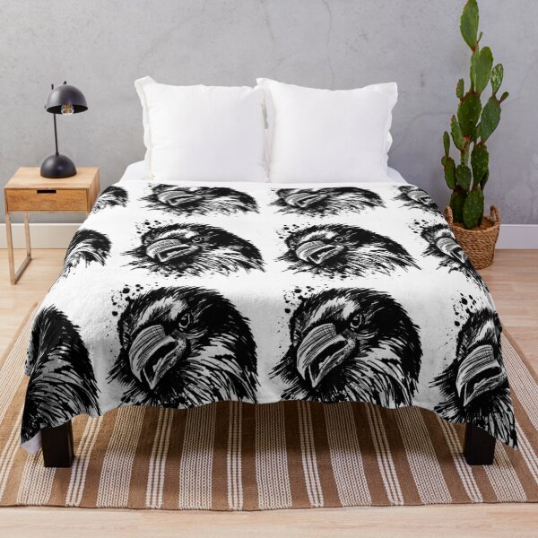Item preview, Raven Ink Wildlife Portrait designed and sold by Inkversed.