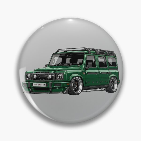 Item preview, Custom Ineos Grenadier Lowered Green Widebody SUV Illustration designed and sold by Motorline44.