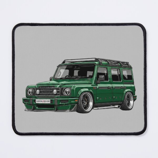 Item preview, Custom Ineos Grenadier Lowered Green Widebody SUV Illustration designed and sold by Motorline44.