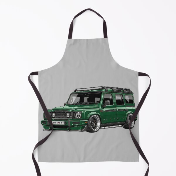 Item preview, Custom Ineos Grenadier Lowered Green Widebody SUV Illustration designed and sold by Motorline44.
