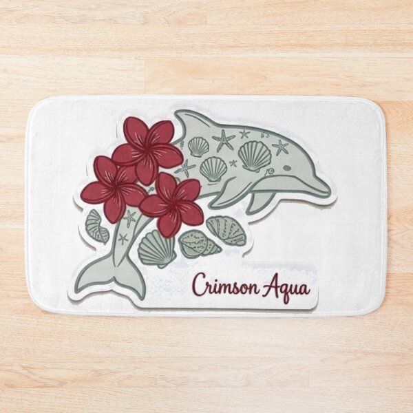 Item preview, Aesthetic Dolphin Coastal Ocean Illustration designed and sold by Mialunaa.