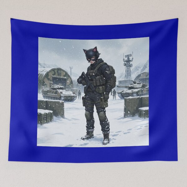 Item preview, Tactical Cyber Cat Soldier designed and sold by JMAVILA ART.