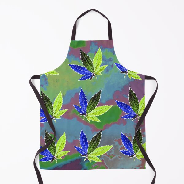 Item preview, Blue & Green Cannabis Leaf Pattern | Psychedelic 420 Marijuana Design designed and sold by  CannaGranny™ .