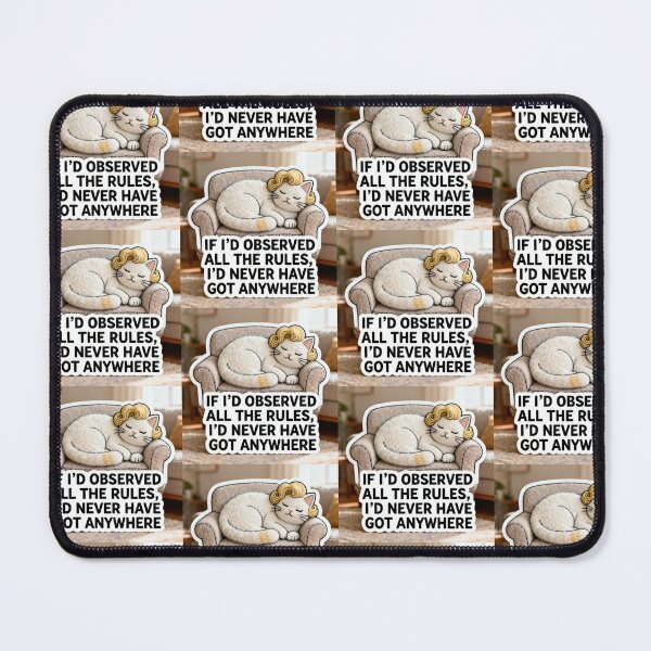 Item preview, Marilyn Monroe Inspired Wool Style Design - Marilyn "White Cat" Monroe - "IF I’D OBSERVED ALL THE RULES, I’D NEVER HAVE GOT ANYWHERE" Quote designed and sold by Donsean22.
