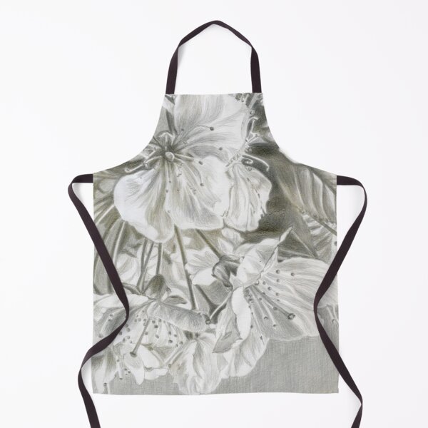 Item preview, Silverpoint Drawing of Wild Cherry Blossoms From Our Garden designed and sold by LymphomaLass.