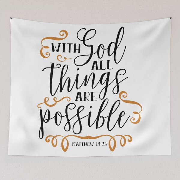 Item preview, With God all things is possible designed and sold by Chaotic Critters.
