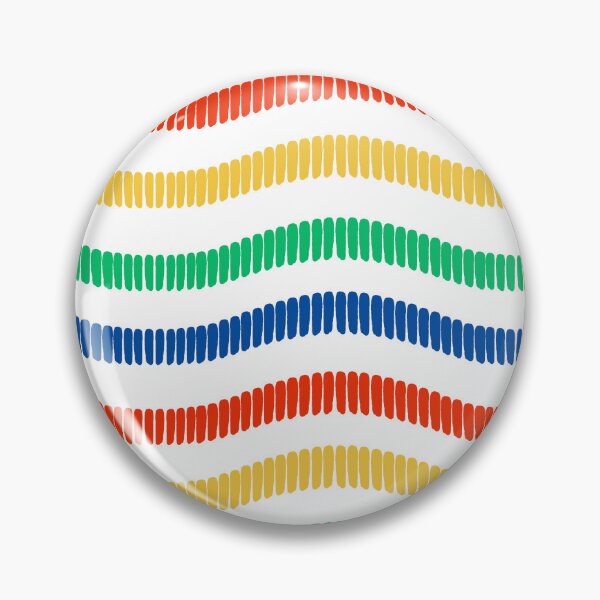 Item preview, Colorful Garland Strands in Blue Red Yellow Green on White designed and sold by ArtyFridgees.