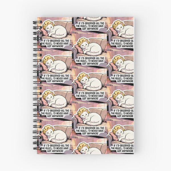 Item preview, Marilyn Monroe Inspired Cartoon Style Design - Marilyn "White Cat" Monroe - "IF I’D OBSERVED ALL THE RULES, I’D NEVER HAVE GOT ANYWHERE" Quote designed and sold by Donsean22.