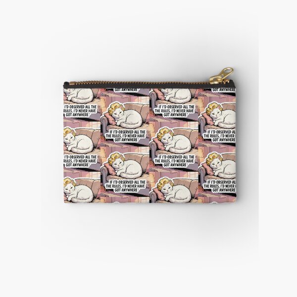 Item preview, Marilyn Monroe Inspired Cartoon Style Design - Marilyn "White Cat" Monroe - "IF I’D OBSERVED ALL THE RULES, I’D NEVER HAVE GOT ANYWHERE" Quote designed and sold by Donsean22.
