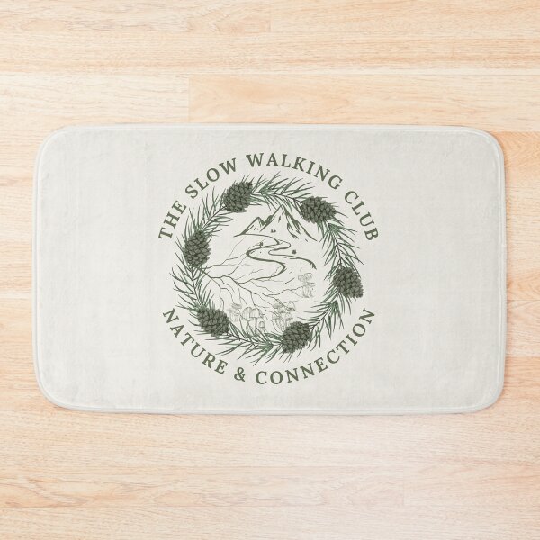 Item preview, The Slow Walking Club Nature and Connection Vintage Mountain Badge designed and sold by Digital-Thought.