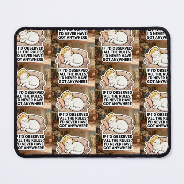 Item preview, Marilyn Monroe Inspired Cartoon x Classical Design - Marilyn "White Cat" Monroe - "IF I’D OBSERVED ALL THE RULES, I’D NEVER HAVE GOT ANYWHERE" Quote designed and sold by Donsean22.