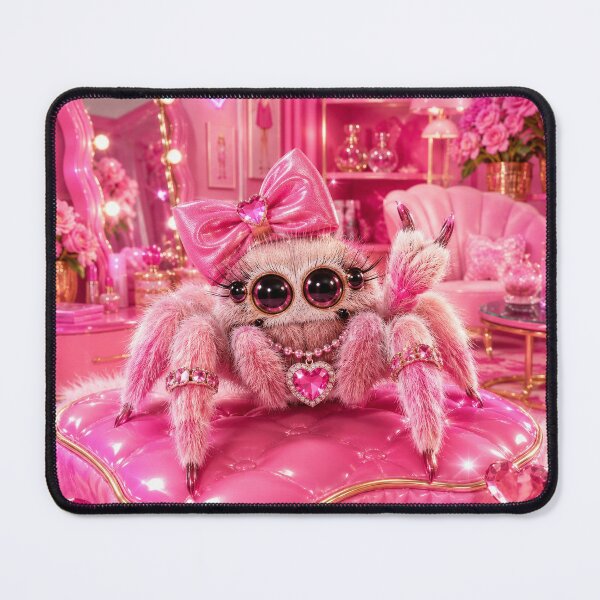 Item preview, Cute Jumping Spider in Glamorous Pink Vanity designed and sold by Weirdwildco69.