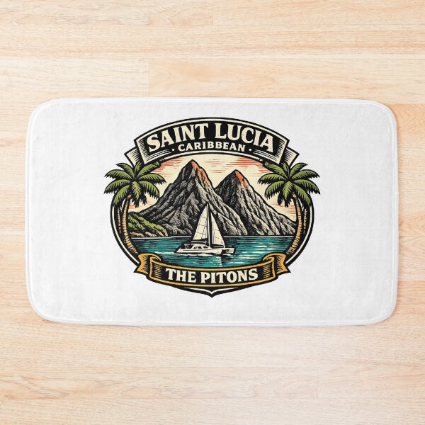 Item preview, Saint Lucia Caribbean Hike Iconic Pitons designed and sold by scicilysimonee.