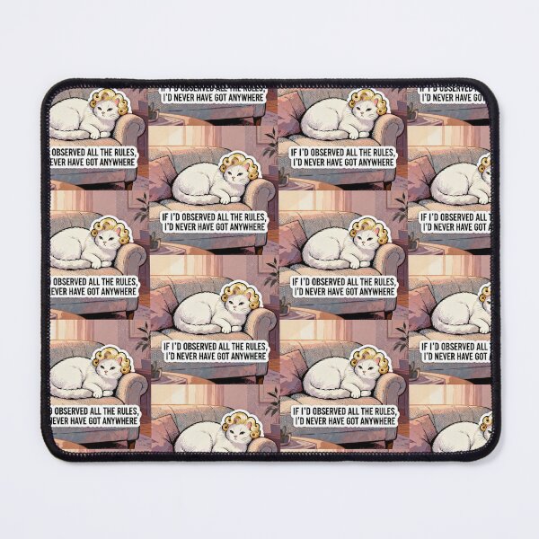 Item preview, Marilyn Monroe Inspired Design - Glam Marilyn "Cat" Monroe - "IF I’D OBSERVED ALL THE RULES, I’D NEVER HAVE GOT ANYWHERE" Quote designed and sold by Donsean22.