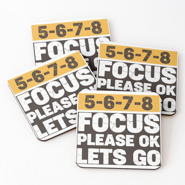 Item preview, Funny Cheer Coach 5-6-7-8 Focus Please OK Let's Go designed and sold by CutOutIdols.