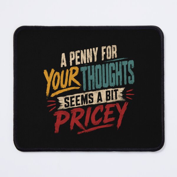 Item preview, A Penny For Your Thoughts Seems A Bit Pricey Sarcastic Quote Witty Humor designed and sold by HumansStuck12.