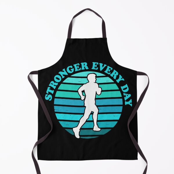 Item preview, Stronger Every Day Retro Sunset Gym Motivation Runner Design designed and sold by Digistore1221.