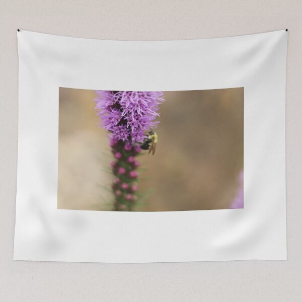 Item preview, Liatris spicata with bee designed and sold by Nyx190Photos.