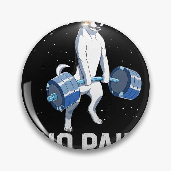 Item preview, No Pain Just Gainz Funny Dog Weightlifting Gym Motivation designed and sold by Digistore1221.