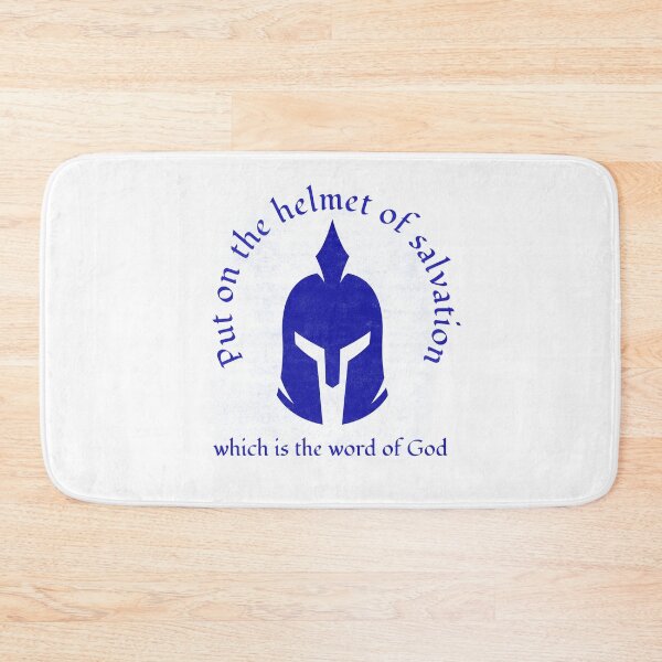Item preview, Copy of Put on the helmet of salvation Blue designed and sold by Kingdompurpose.
