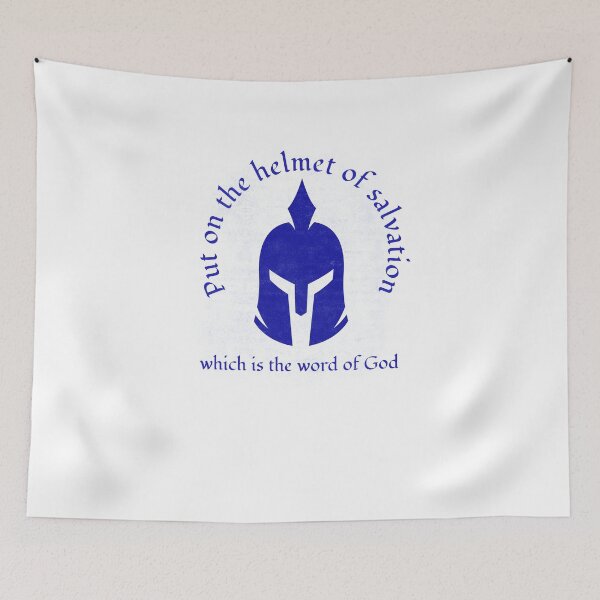 Item preview, Copy of Put on the helmet of salvation Blue designed and sold by Kingdompurpose.