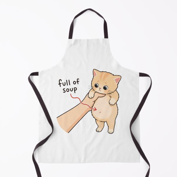 Item preview, Full of Soup Cat designed and sold by MoodleDoon.
