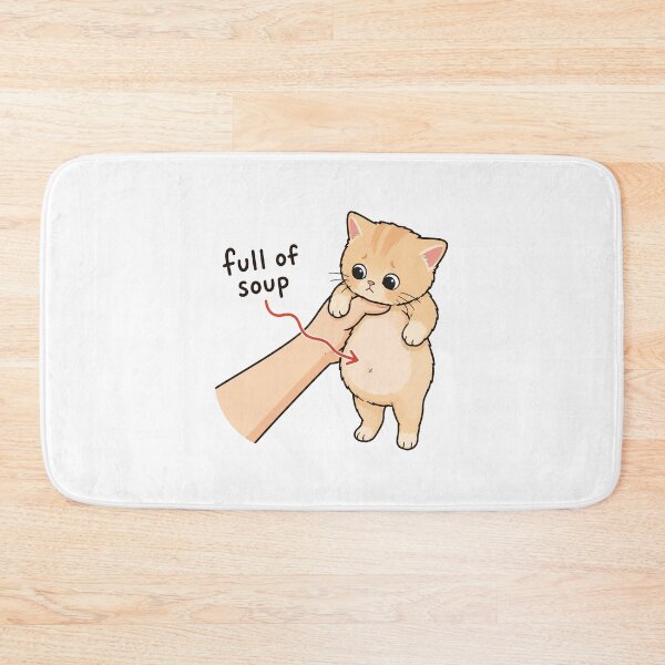 Item preview, Full of Soup Cat designed and sold by MoodleDoon.