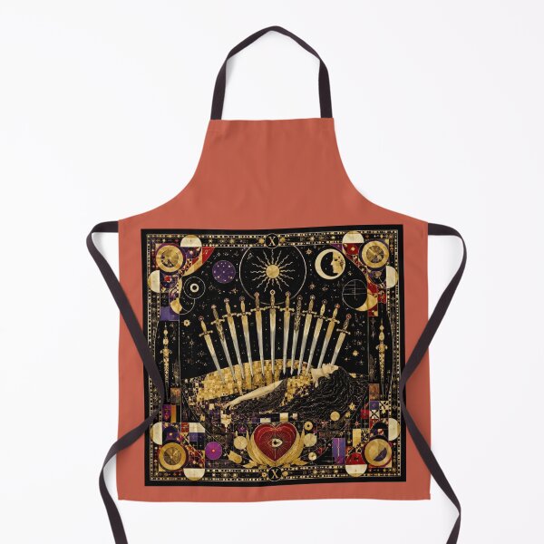 Item preview, Ten of Swords - The Cosmic Renaissance, Klimt Tarot and the Eye of the Heart designed and sold by Natalia-Vlad.