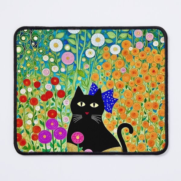 Item preview, Klimt Cat in Flower Garden designed and sold by Vicky Brago-Mitchell®.
