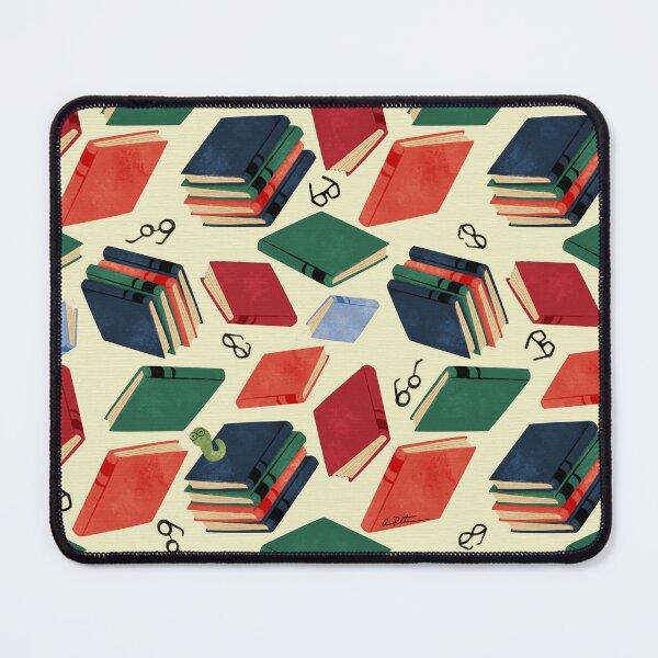 Item preview, Colorful Books & Reading Glasses Seamless Print designed and sold by studioaudrea.