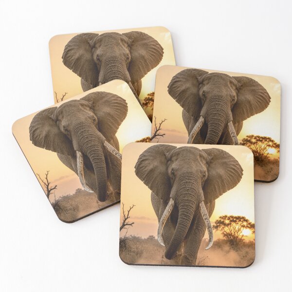 Item preview, African Elephant at Sunset designed and sold by YaxuaraAura.