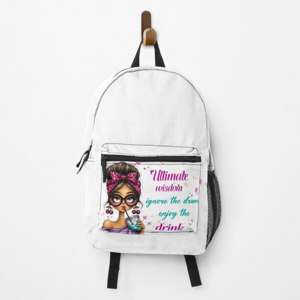 Item preview, A Wise Woman - Ultimate Wisdom Ignore The Drama Enjoy The Drink Girl designed and sold by Dinaelsherkawy.
