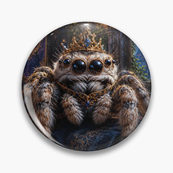 Item preview, Royal Jumping Spider in a Gothic Chamber designed and sold by Weirdwildco69.
