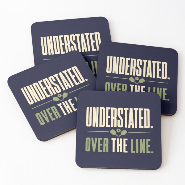 Item preview, Understated Over the Line - Pickleball Quote designed and sold by GoverArt.