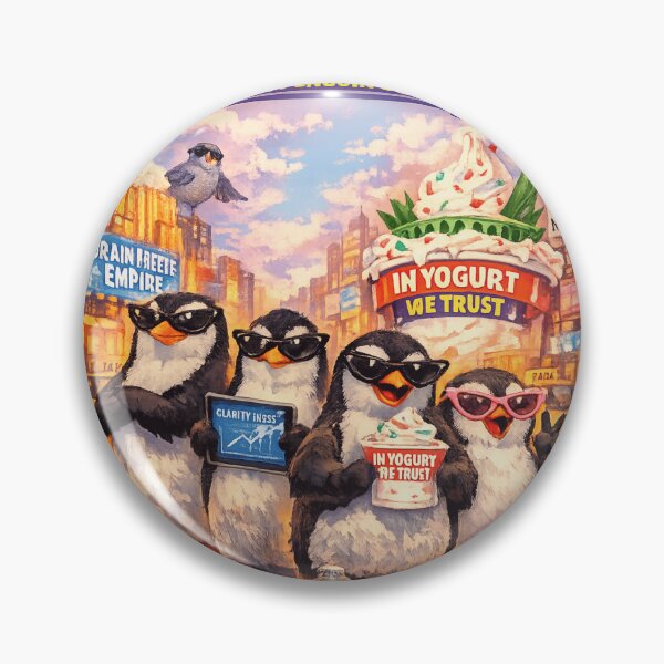 Item preview, „CAT‑EYE CLARITY — URBAN PENGUIN SQUAD” designed and sold by  ViralVisionsCreating .