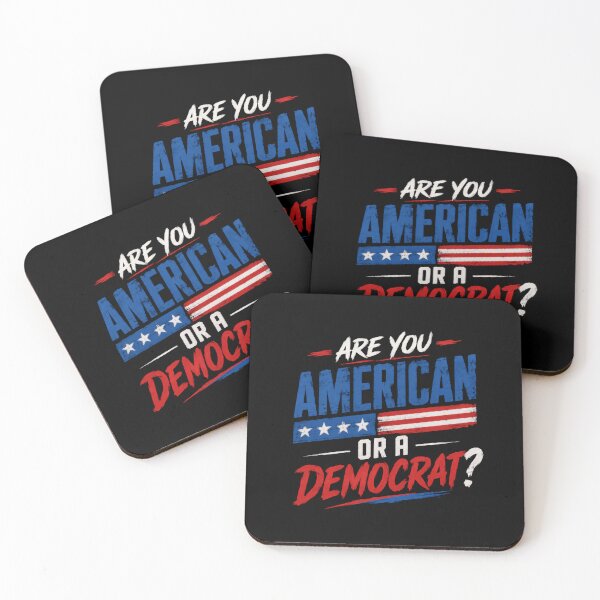 Item preview, Are You American Or A Democrat? Patriot Conservative Republican Politics designed and sold by HumansStuck12.