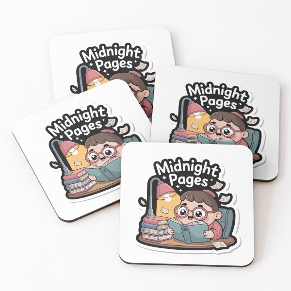 Item preview, Midnight Pages Bookworm Sticker - Cozy 3am Reading Aesthetic Kawaii Die-Cut designed and sold by AVACL0.