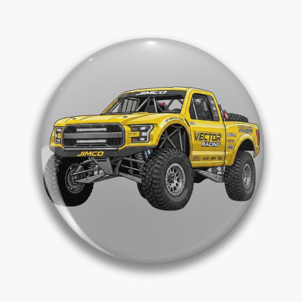 Item preview, Jimco Trophy Truck Custom Yellow Desert Race Pickup Illustration designed and sold by Motorline44.