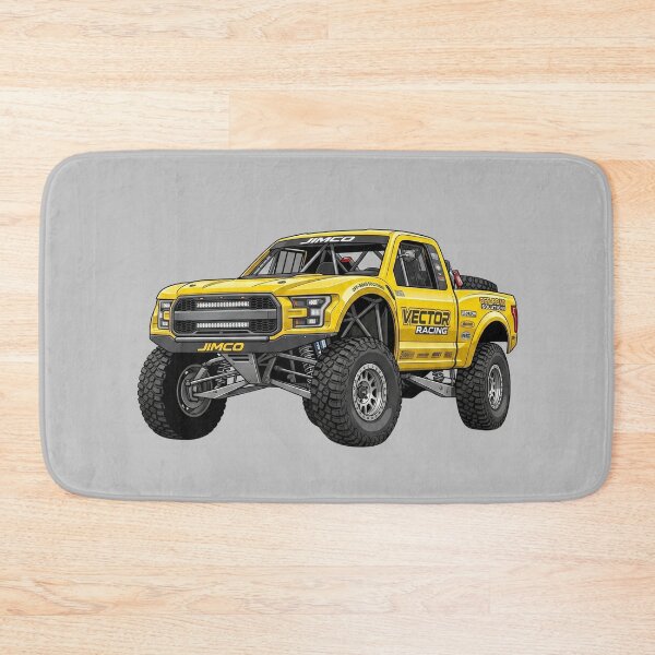 Item preview, Jimco Trophy Truck Custom Yellow Desert Race Pickup Illustration designed and sold by Motorline44.
