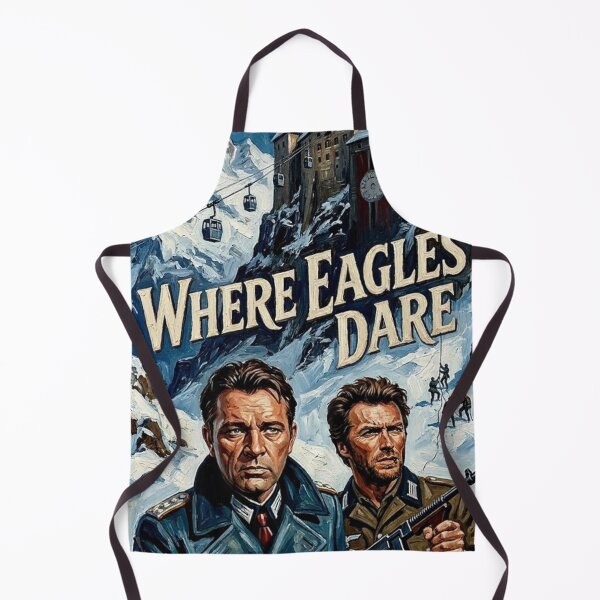 Item preview, Where Eagles Dare Retro WWII Military Action Adventure Tribute Art Movie Poster designed and sold by Art's Diner.