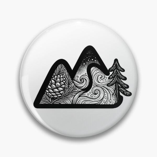 Item preview, Minimalist Nature Triangle Line Art  designed and sold by Lunarifinds .