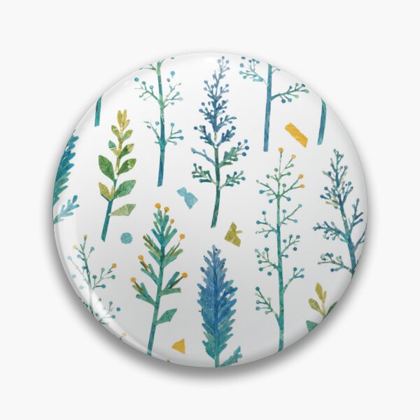 Item preview, Blue Botanical Seamless Pattern | Children’s Book Collage Floral Repeat | Paper Cut Nature Surface Design designed and sold by SWSandraWechner.