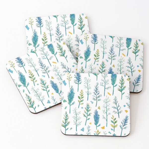 Item preview, Blue Botanical Seamless Pattern | Children’s Book Collage Floral Repeat | Paper Cut Nature Surface Design designed and sold by SWSandraWechner.
