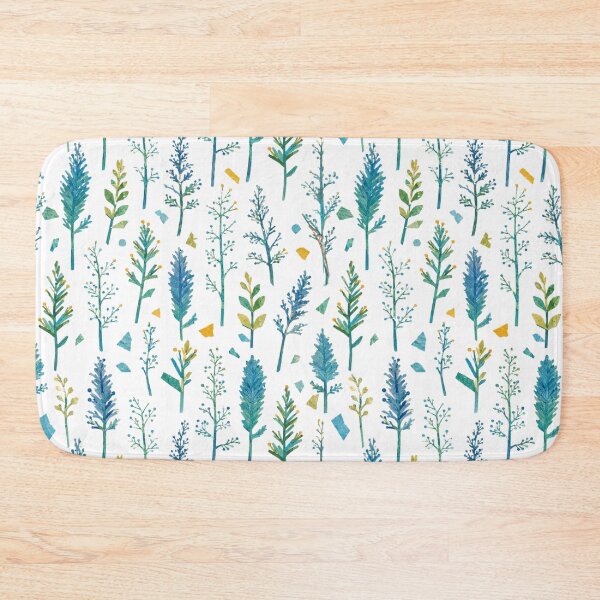 Item preview, Blue Botanical Seamless Pattern | Children’s Book Collage Floral Repeat | Paper Cut Nature Surface Design designed and sold by SWSandraWechner.